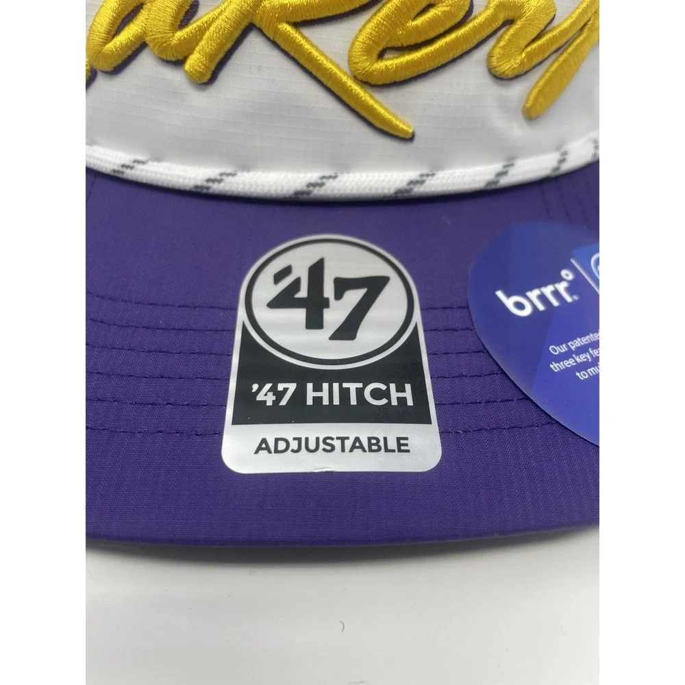 '47 Los Angeles Lakers‎ Snapback Hat Hitch Adjustable Cap White Purple Gold New